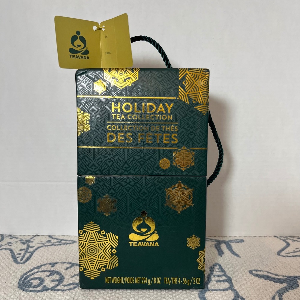 NEW Teavana Holiday Tea Collection 4 Pack Sampler Gift Box 8oz Total